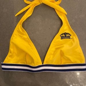Corona Yellow Bikini Top Size M